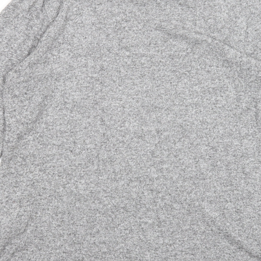 NEXT Womens Grey Round Neck Viscose Pullover Jumper Size 18
