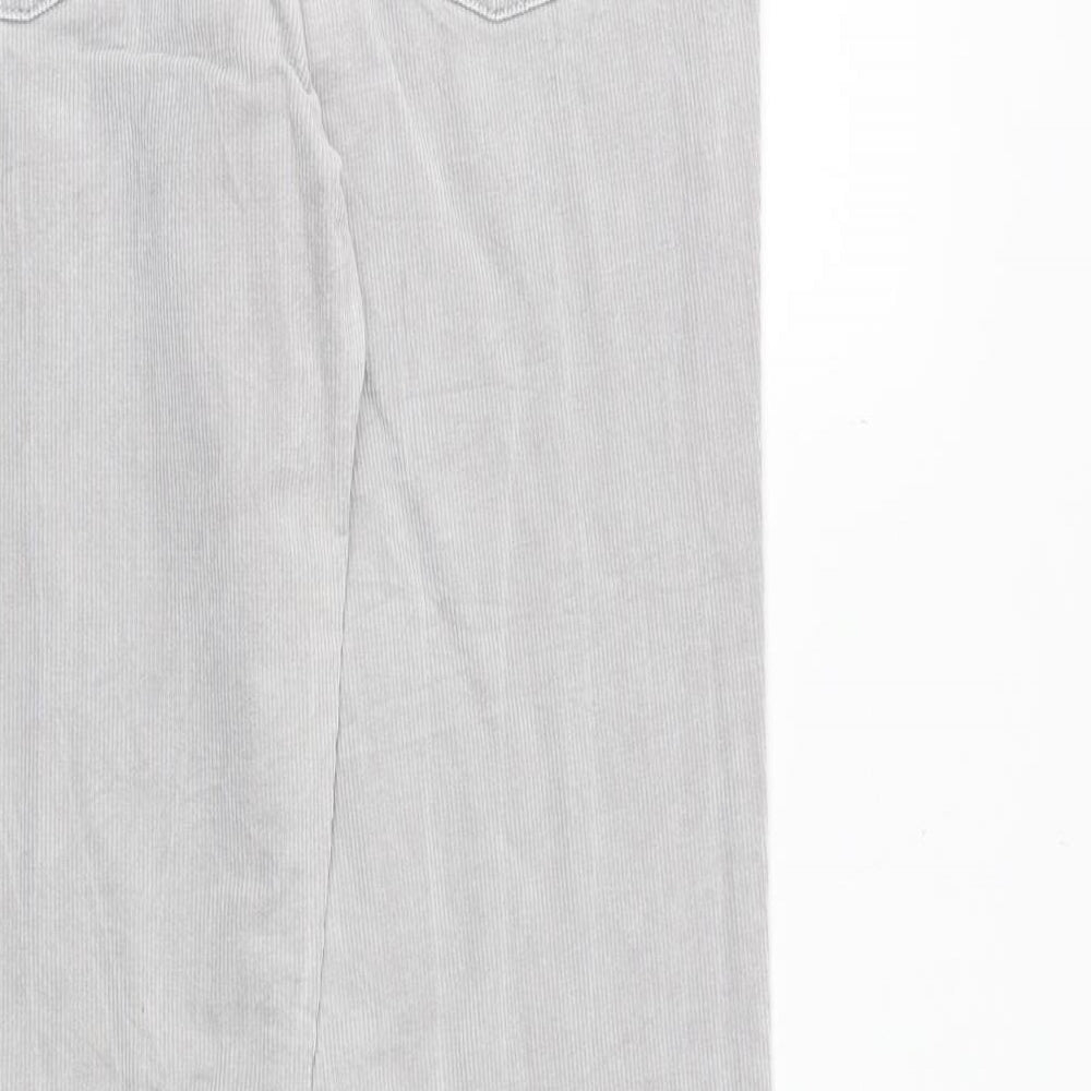 Gap Womens Grey Cotton Trousers Size 31 in Regular Zip