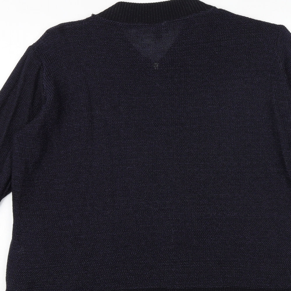 Capsule Womens Blue Polyester Full Zip Sweatshirt Size 16 Zip