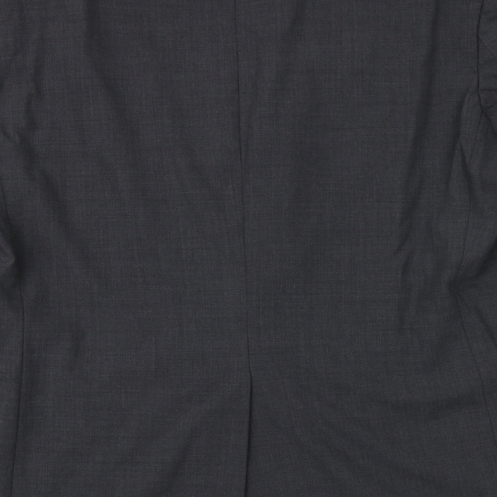 Marks & Spencer Mens Grey Polyester Jacket Suit Jacket Size 42 Regular