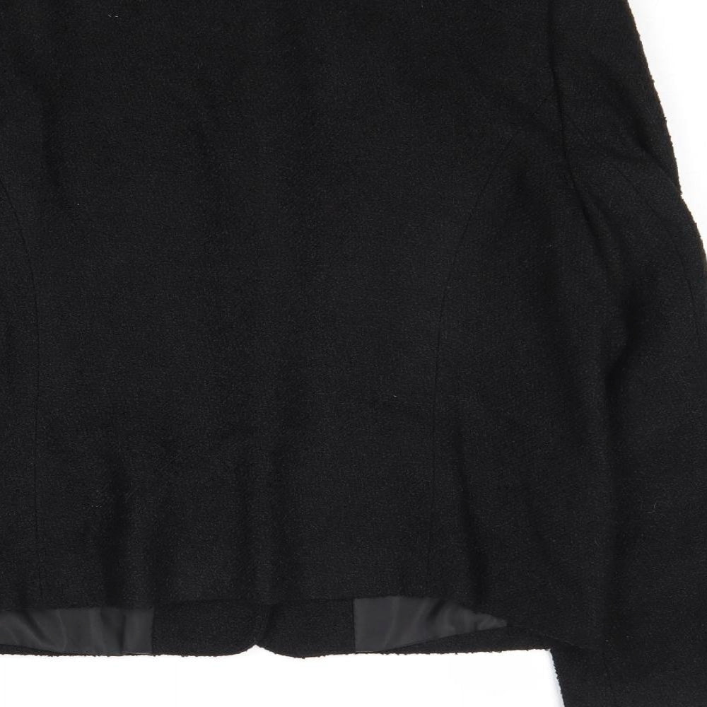 Paul Seperates Womens Black Jacket Blazer Size 14 Button