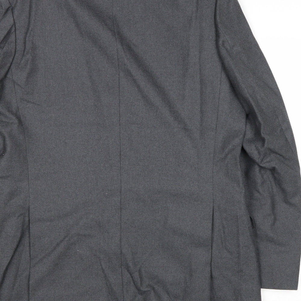 The Label Mens Grey Wool Jacket Suit Jacket Size 44 Regular