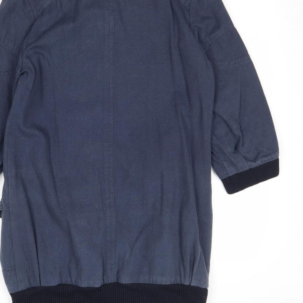 Jovonna Womens Blue Jacket Size S Zip