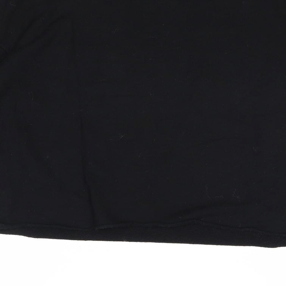 River Island Womens Black 100% Cotton Pullover Sweatshirt Size S Pullover - Cold Shoulder