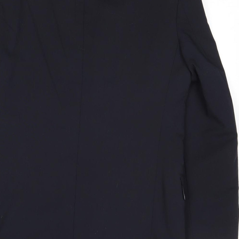 Marks & Spencer Mens Blue Polyester Jacket Suit Jacket Size 38 Regular