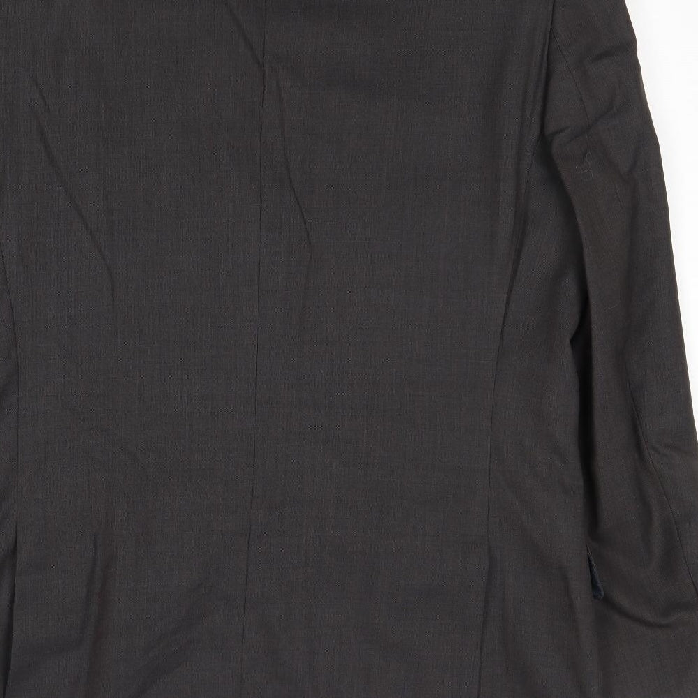 Marks & Spencer Mens Grey Polyester Jacket Suit Jacket Size 42 Regular