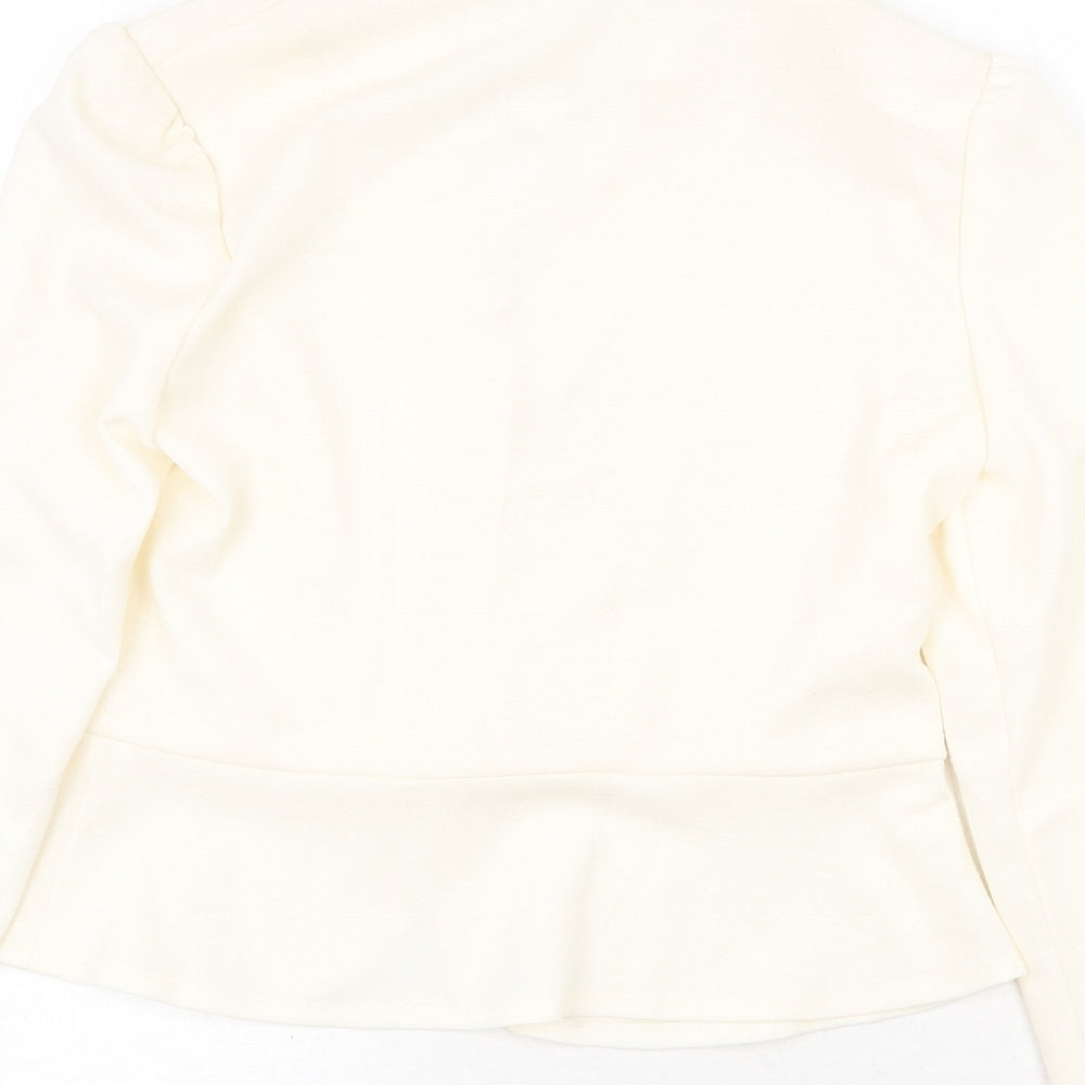 Ever Young Womens Ivory Jacket Blazer Size 16 Button