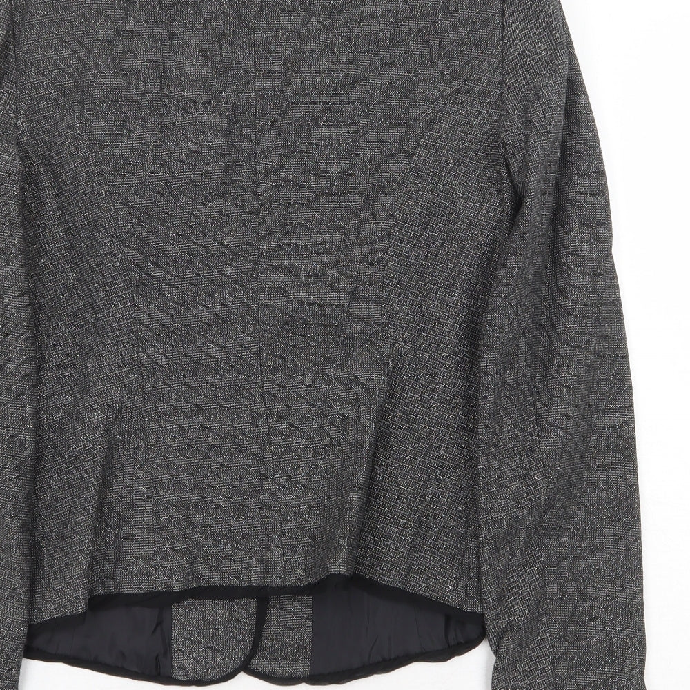 Vera Moda Womens Grey Jacket Blazer Size 12 Button