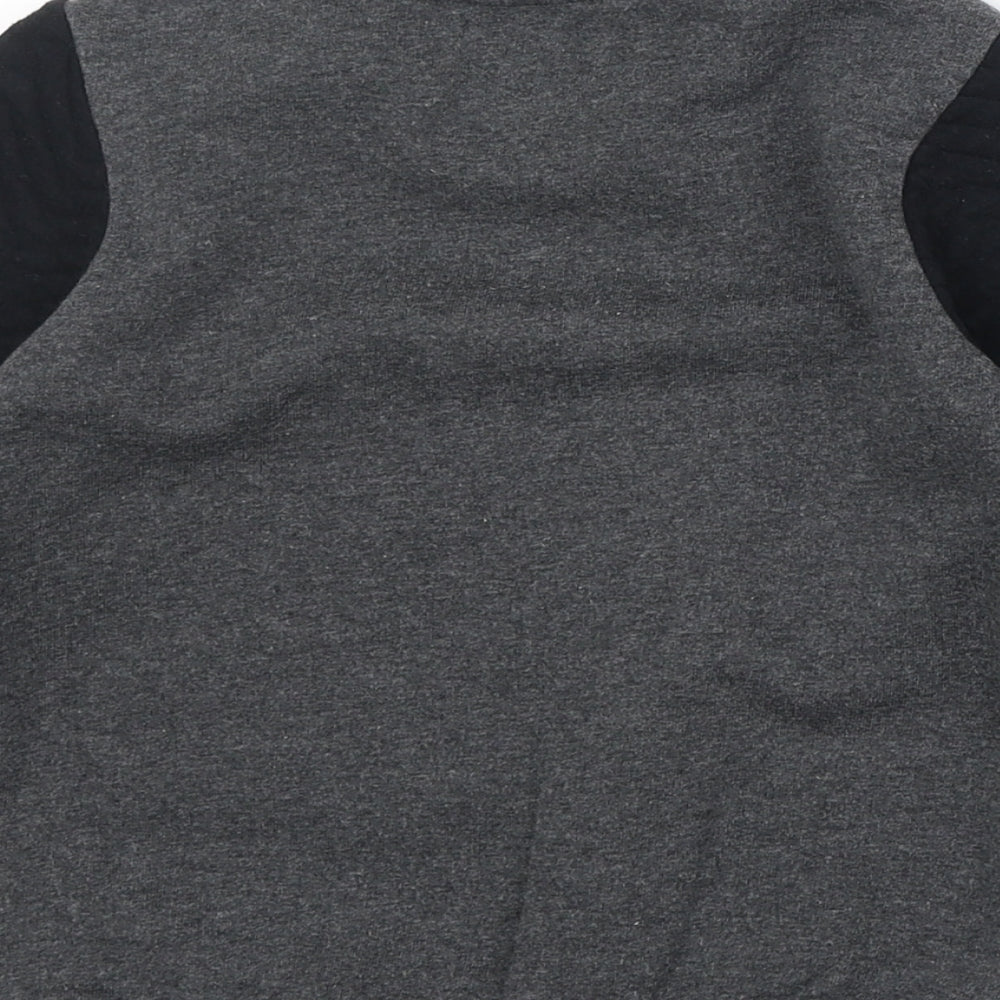 Mini V Boys Grey Cotton Pullover Sweatshirt Size 3-4 Years Pullover - Cool