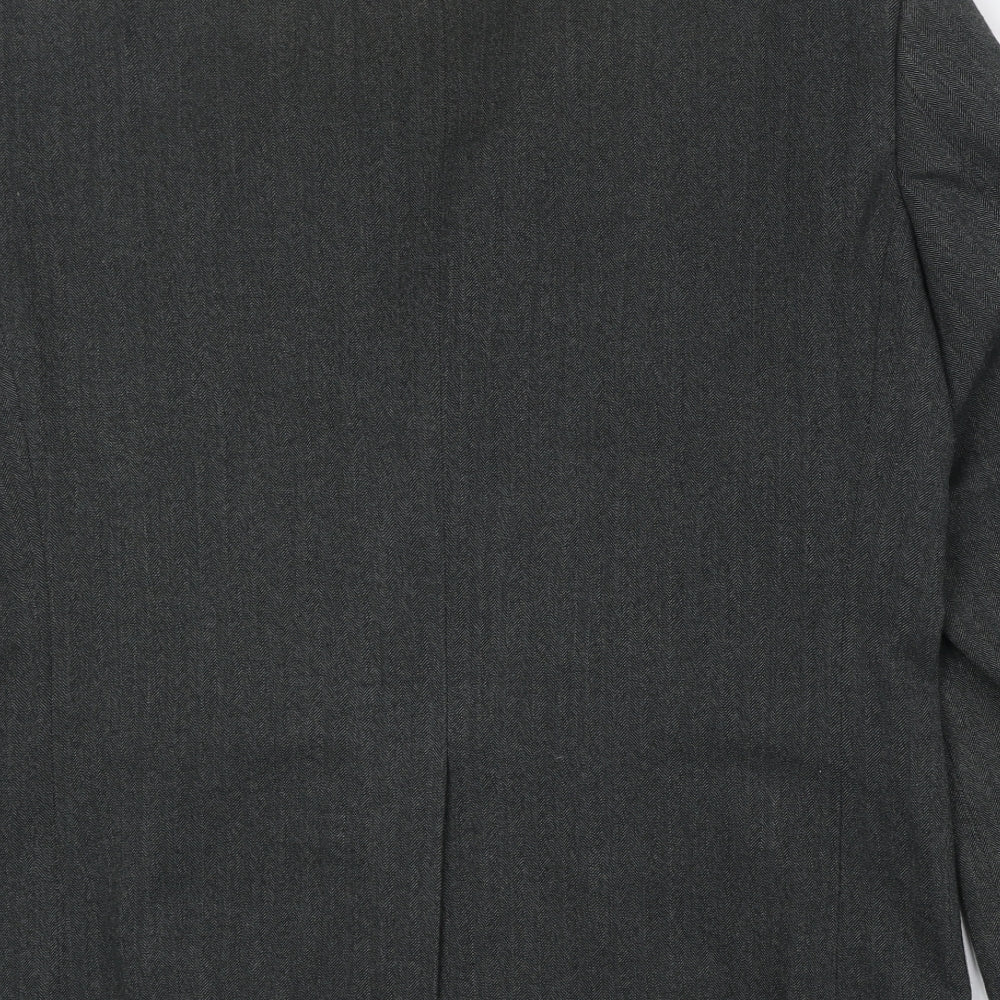 NEXT Mens Grey Polyester Jacket Suit Jacket Size 40 Regular