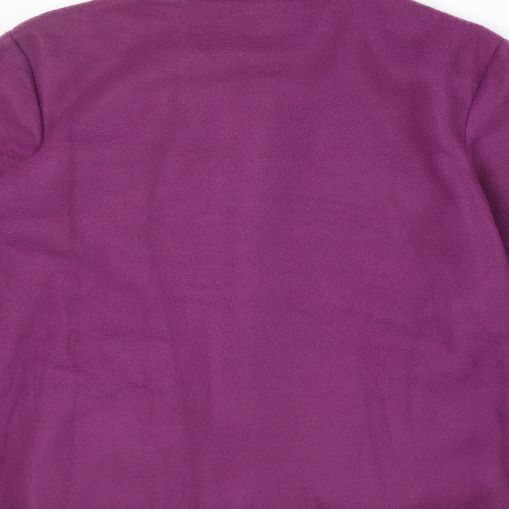 Anne De Lancay Womens Purple Jacket Size S Zip
