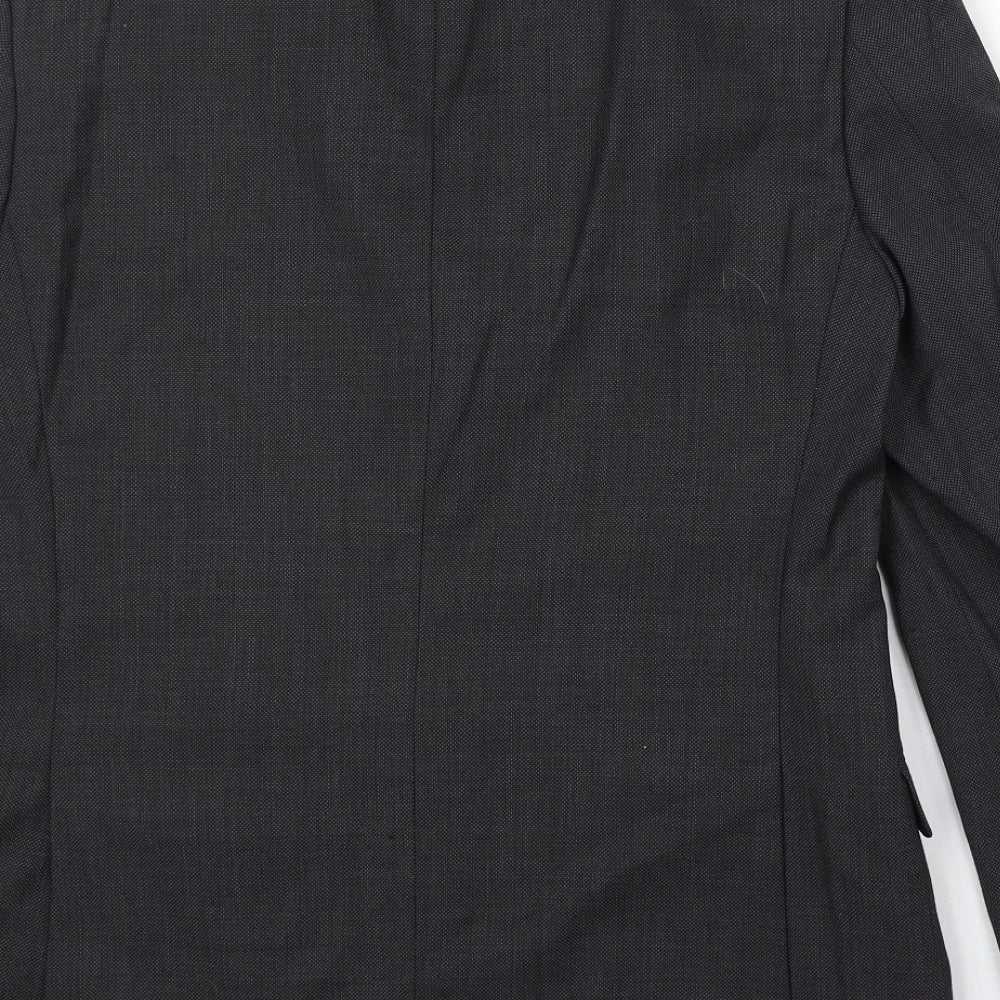Marks & Spencer Mens Grey Polyester Jacket Suit Jacket Size 38 Regular