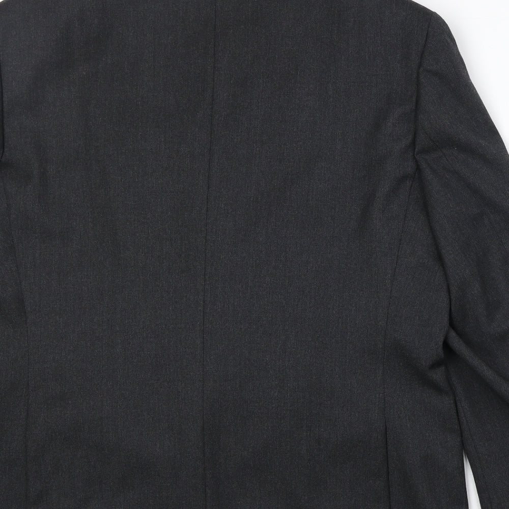 Greenwood Mens Grey Wool Jacket Suit Jacket Size 42 Regular
