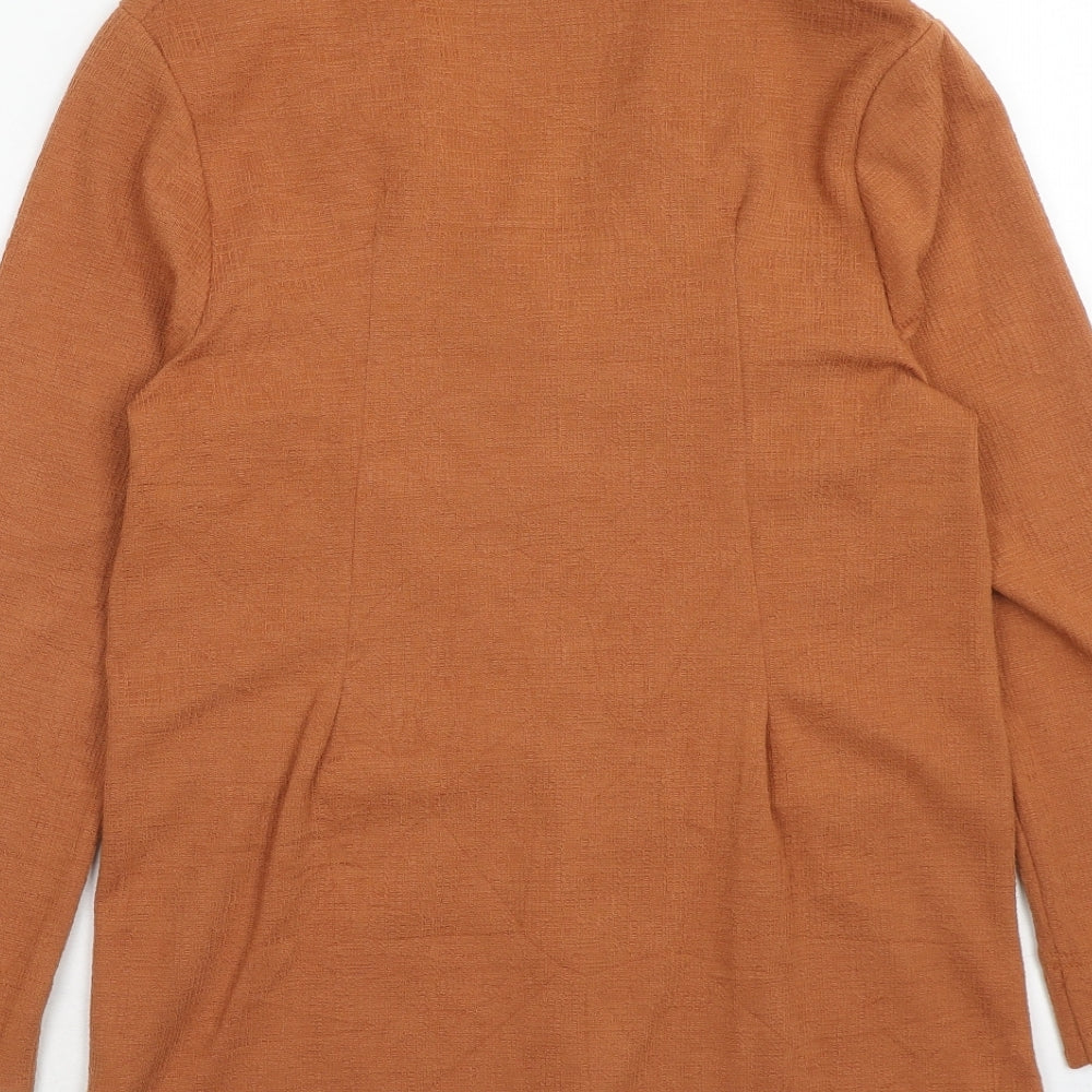 New Look Womens Brown Jacket Size 8 Button