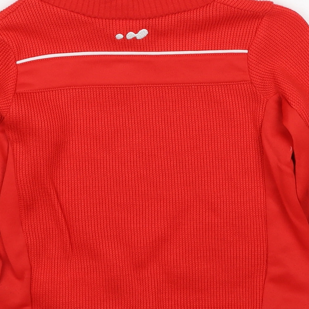 DECATHLON Boys Red Acrylic Pullover Sweatshirt Size 6 Years Pullover