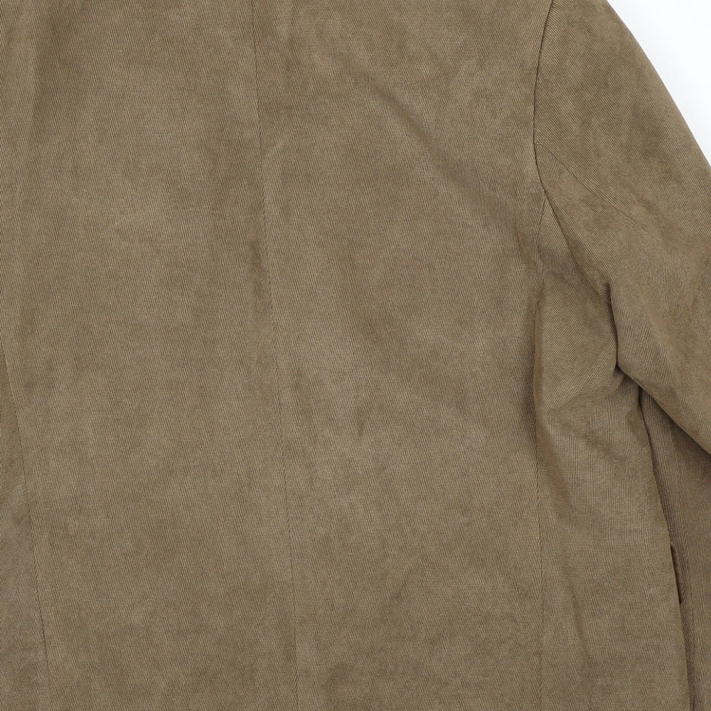 London Road Mens Brown Polyester Jacket Blazer Size 38 Regular