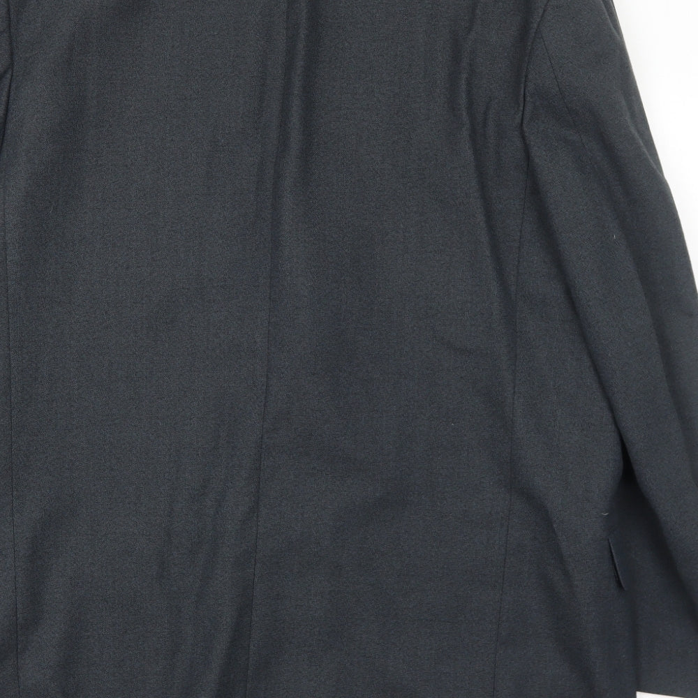Corman Mens Grey Polyester Jacket Suit Jacket Size 44 Regular