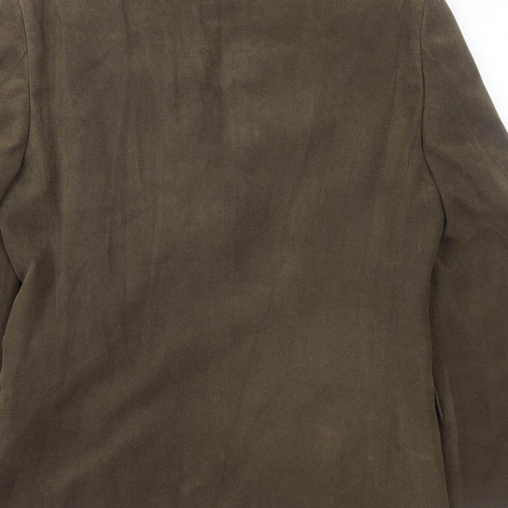 Marks & Spencer Mens Brown Polyester Jacket Blazer Size 36 Regular