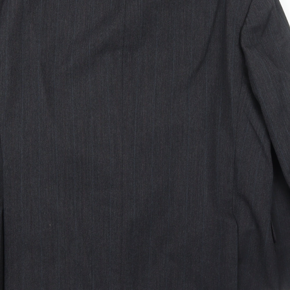 C&A Mens Grey Polyester Jacket Suit Jacket Size 42 Regular