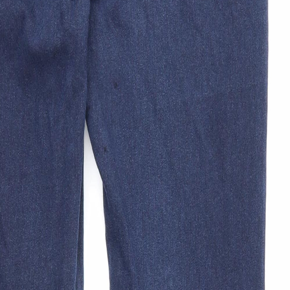 Marks and Spencer Womens Blue Cotton Jegging Jeans Size 8 Regular Zip