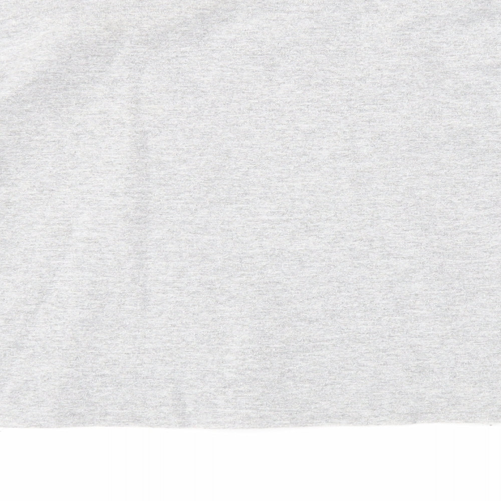 Topshop Womens Grey Cotton Pullover Sweatshirt Size M Pullover - Amour