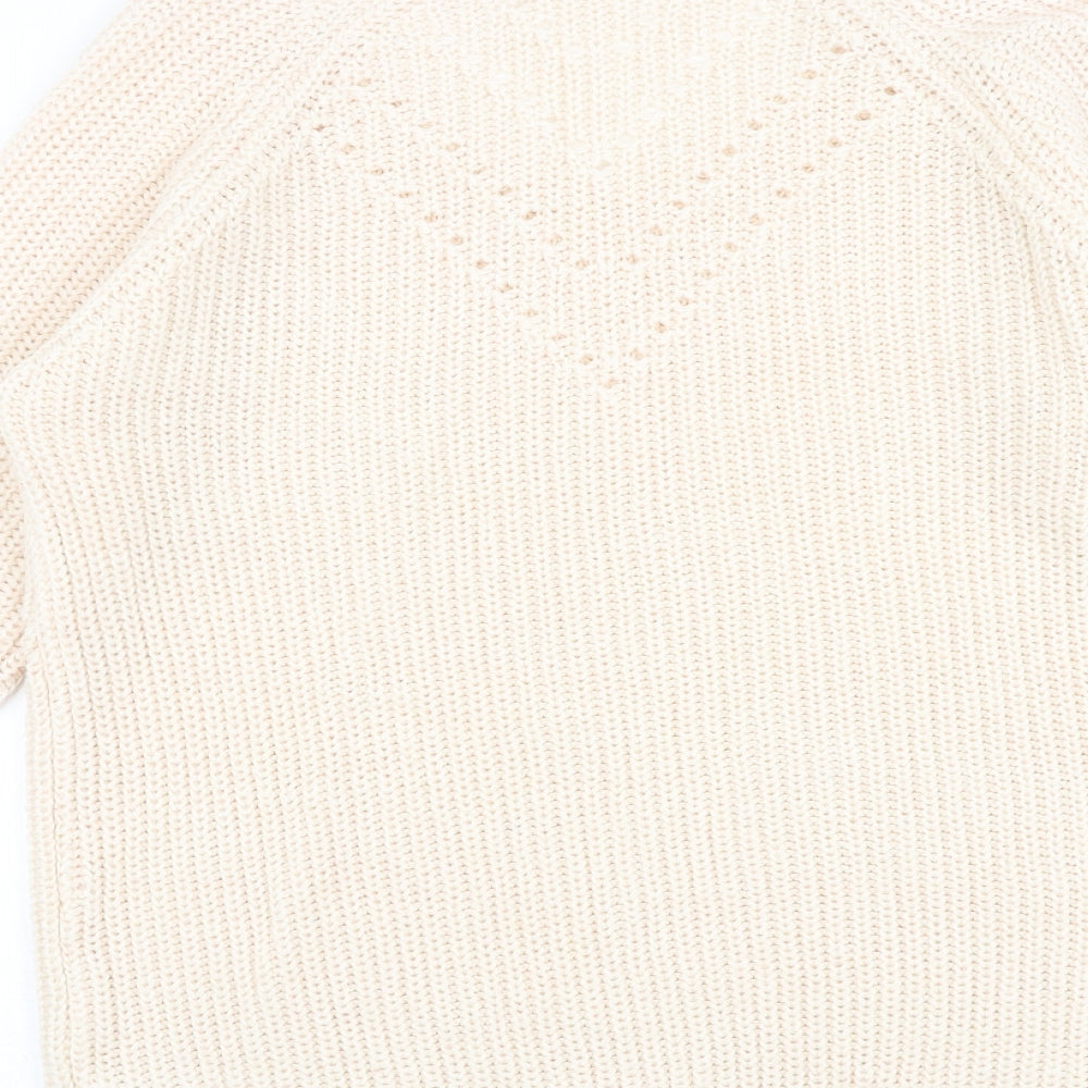 Dorothy Perkins Womens Pink V-Neck Acrylic Pullover Jumper Size 14