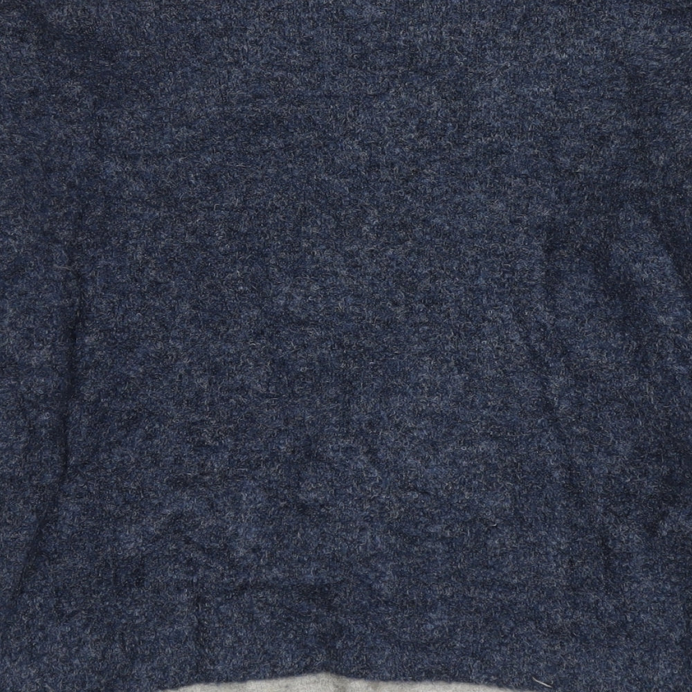 Marks & Spencer Womens Grey Round Neck Acrylic Pullover Jumper Size M