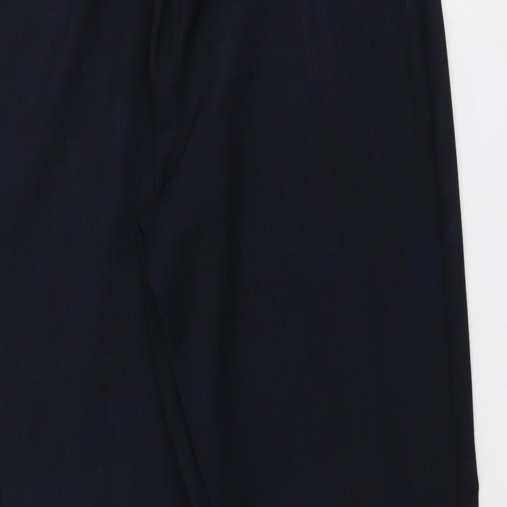 Marks and Spencer Womens Blue Polyester Carrot Trousers Size 16 L26 in Regular