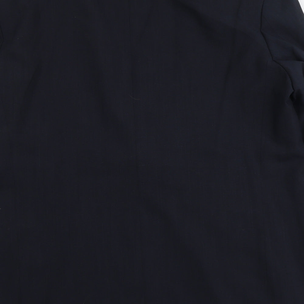Marks & Spencer Mens Blue Polyacrylate Fibre Jacket Suit Jacket Size L Regular