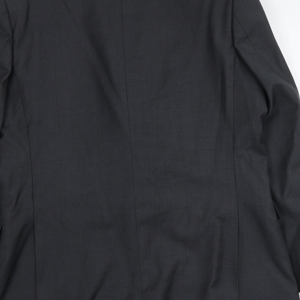 Red Herring Mens Grey Polyester Jacket Suit Jacket Size M Regular