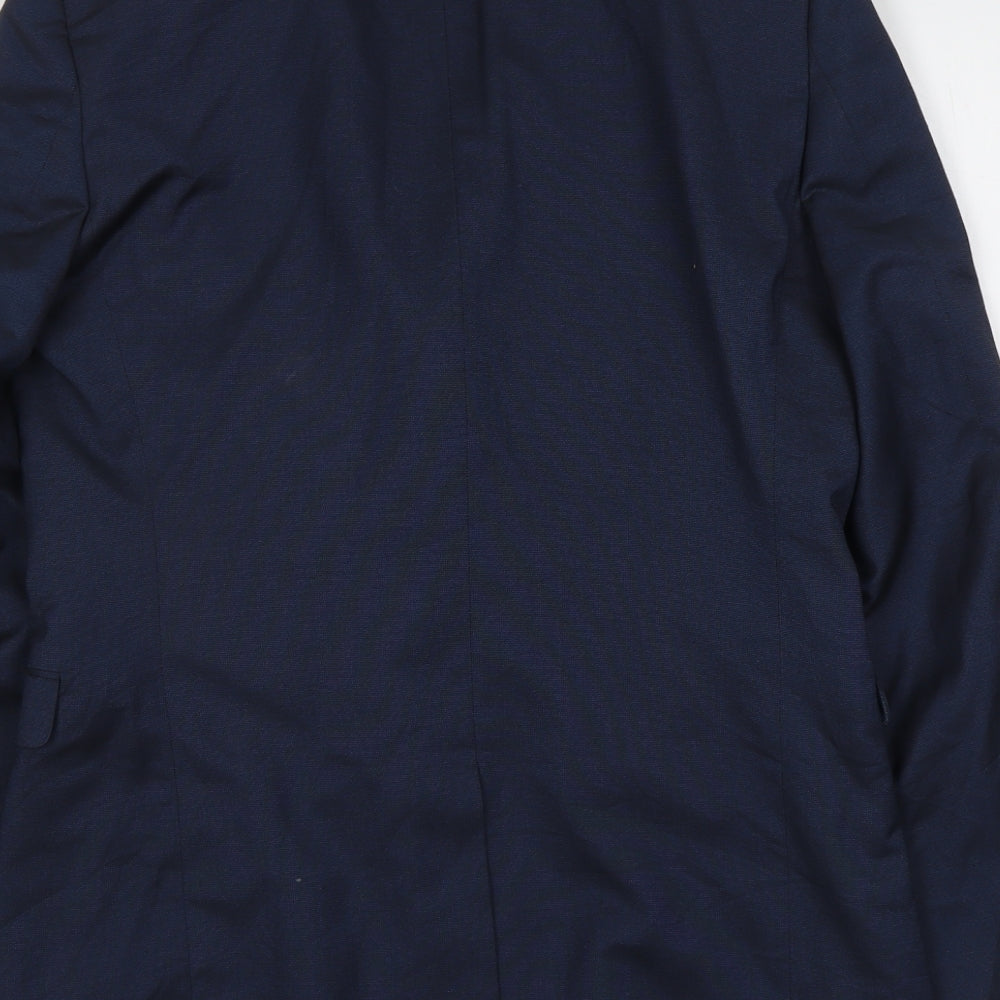 NEXT Mens Blue Polyester Jacket Suit Jacket Size M Regular