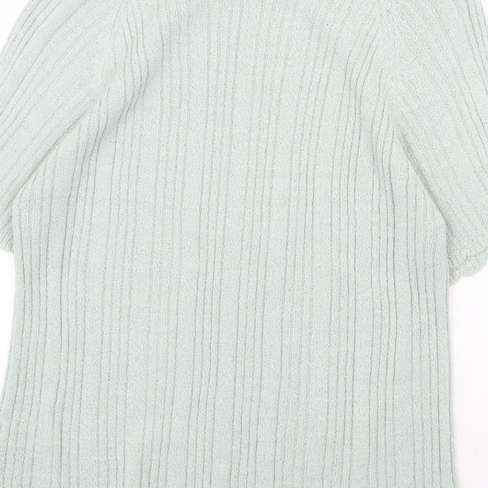 Berketex Womens Green Round Neck Acrylic Pullover Jumper Size 14