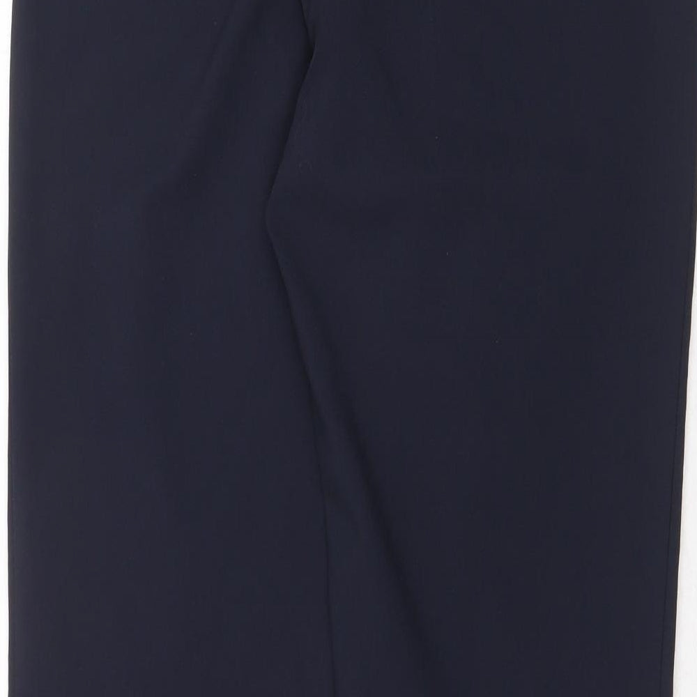 Dorothy Perkins Womens Blue Polyester Dress Pants Trousers Size 12 Regular Zip
