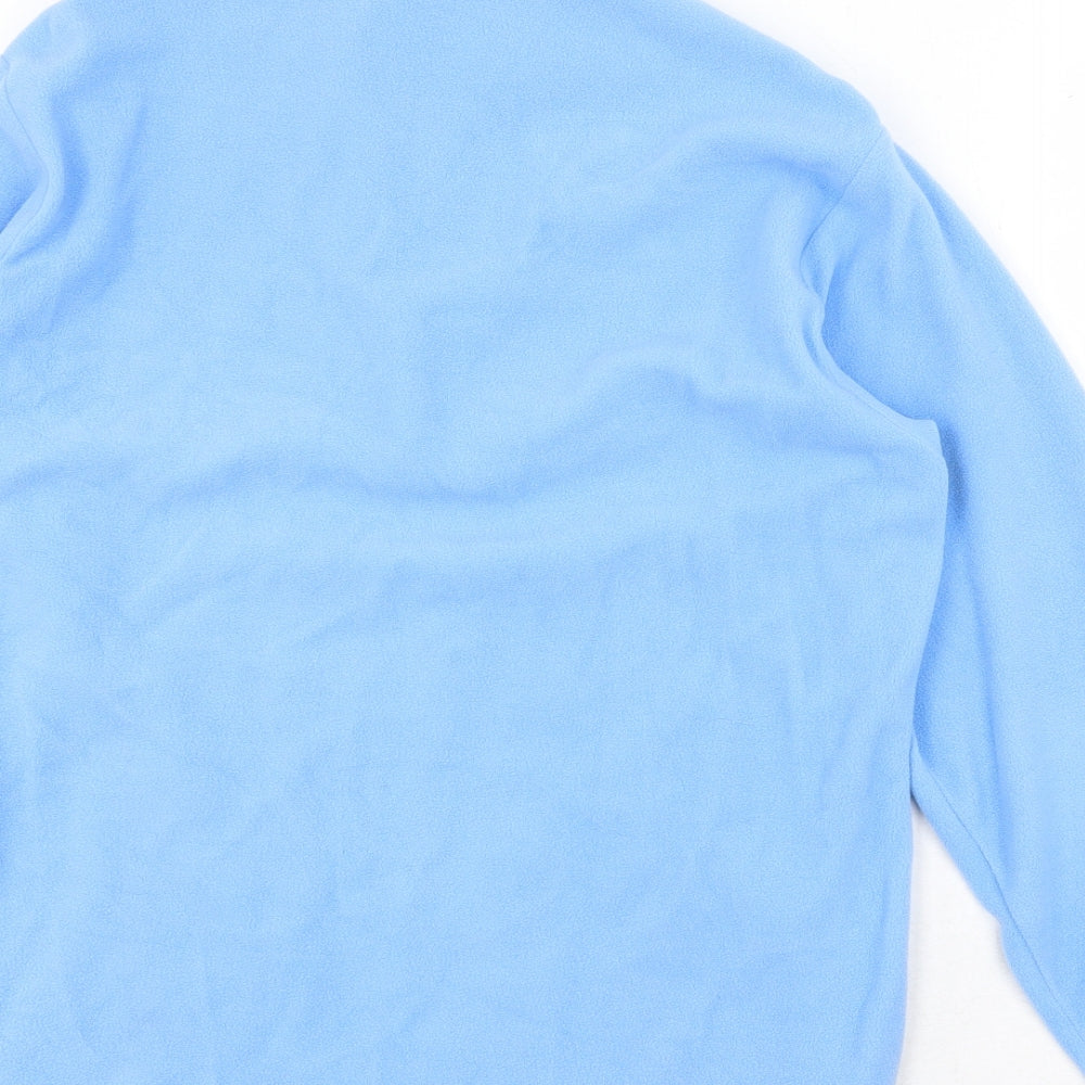 Flli Campagnolo Womens Blue Polyester Pullover Sweatshirt Size M Zip