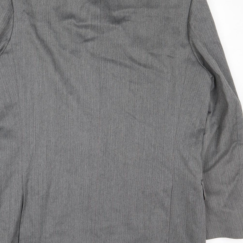 St Michael Mens Grey Wool Jacket Suit Jacket Size 44 Regular