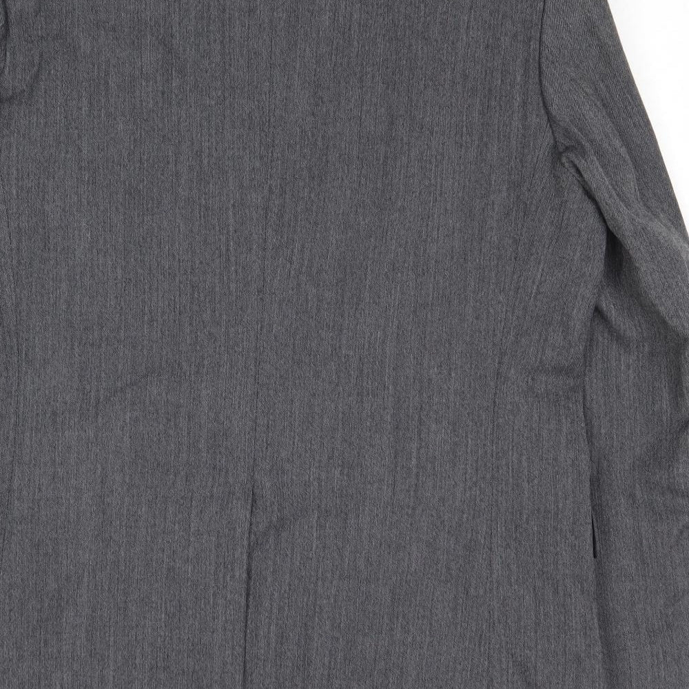 St Michael Mens Grey Polyester Jacket Suit Jacket Size 44 Regular