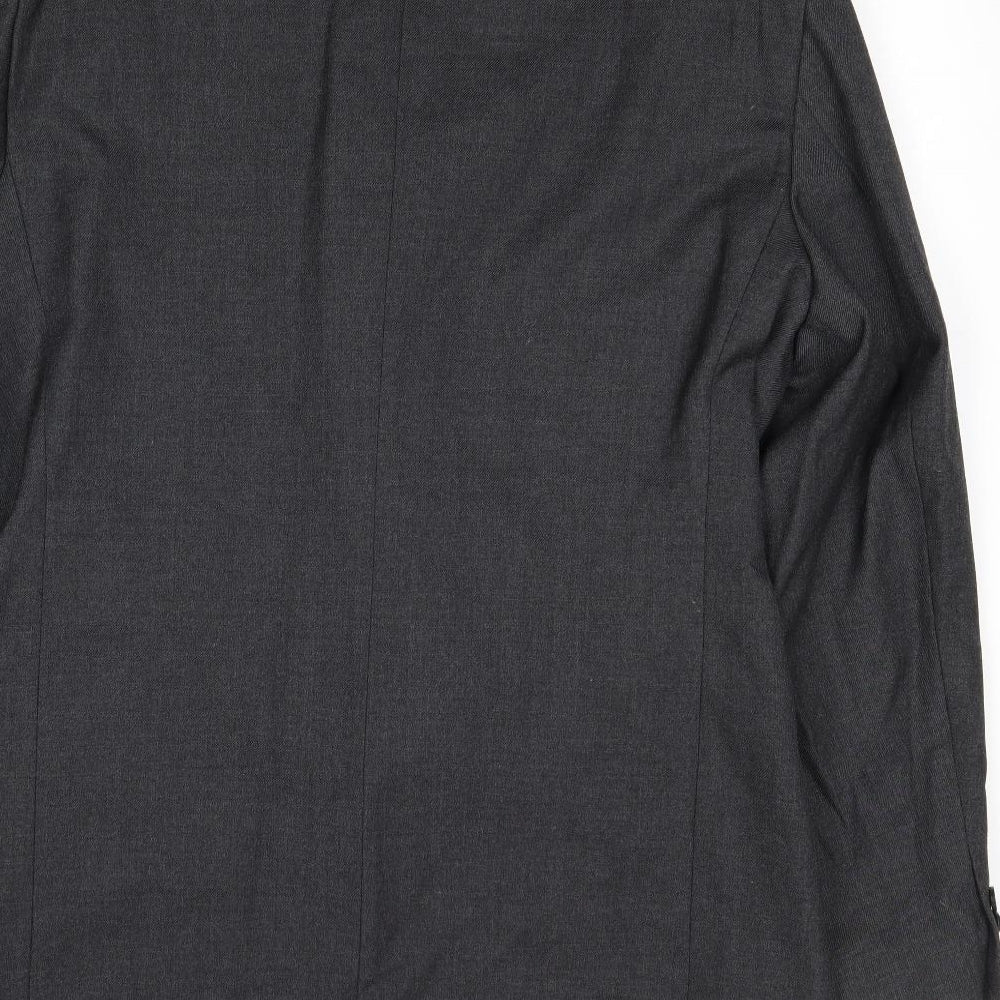 James Barry Mens Grey Wool Jacket Suit Jacket Size 42 Regular