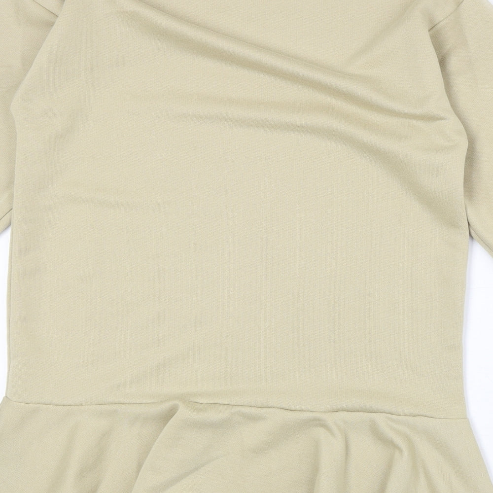 ASOS Womens Beige Polyester Pullover Sweatshirt Size 8 Pullover