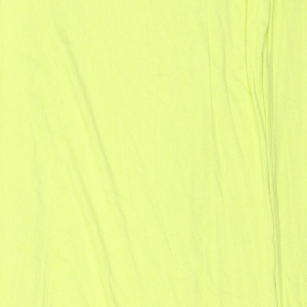 Dunnes Stores Womens Yellow V-Neck Polyester Pullover Jumper Size S