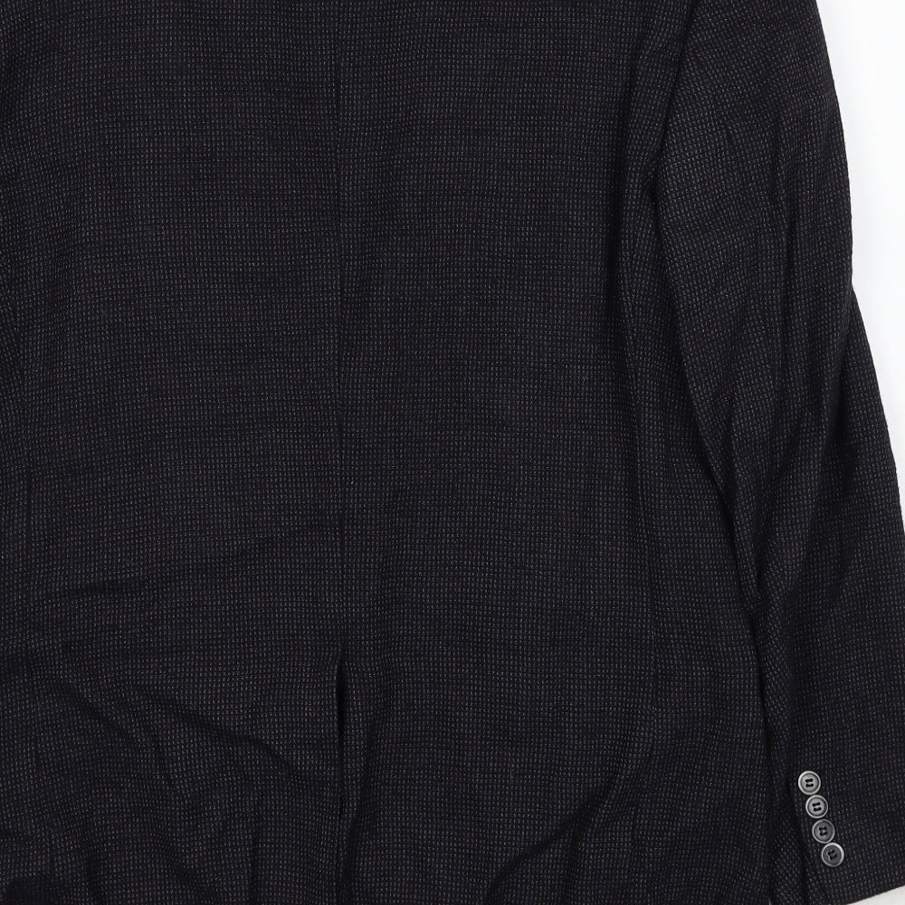 Marks & Spencer Mens Grey Wool Jacket Suit Jacket Size 40 Regular