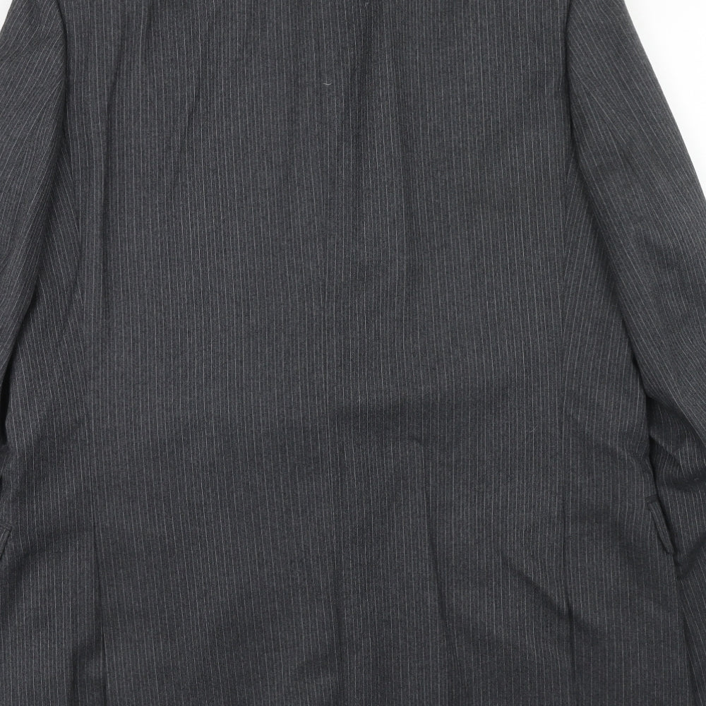 St Michael Mens Grey Wool Jacket Suit Jacket Size 44 Regular