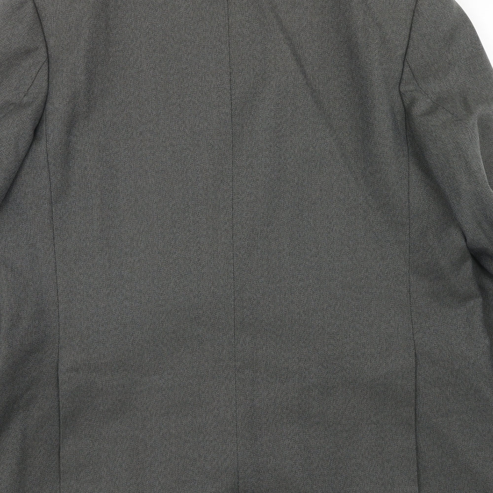 Hodges Mens Grey Polyester Jacket Suit Jacket Size 42 Regular
