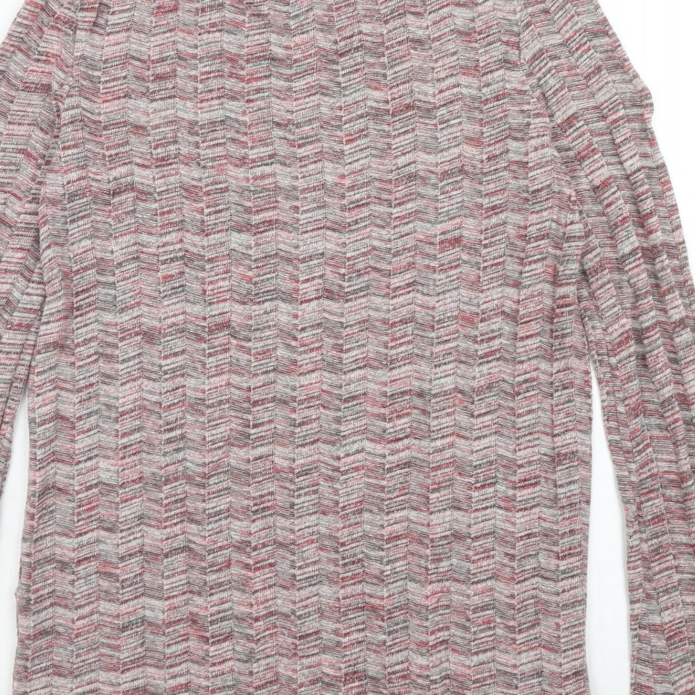 NEXT Womens Red Round Neck Acrylic Pullover Jumper Size 8