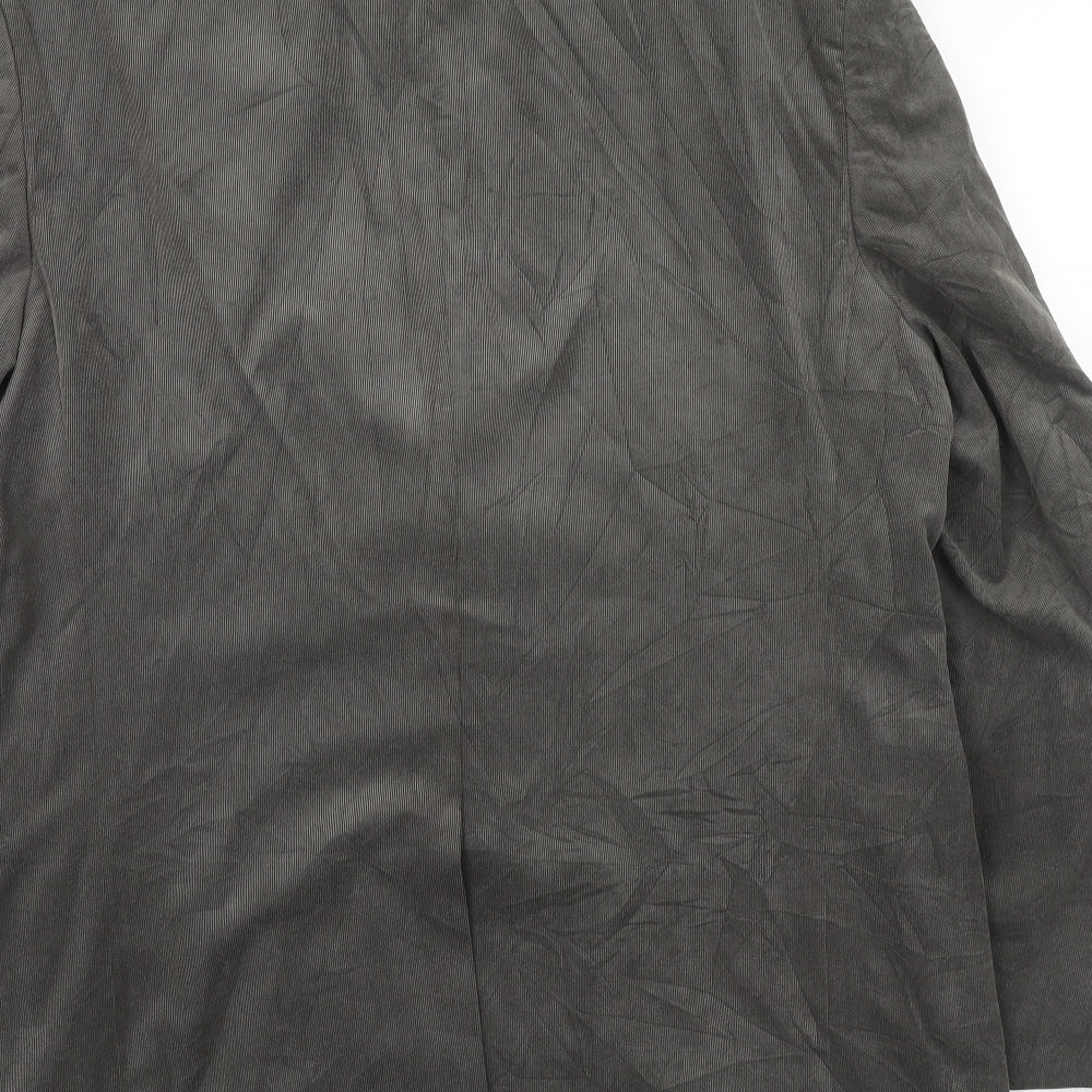 Marks & Spencer Mens Grey Polyester Jacket Blazer Size 42 Regular