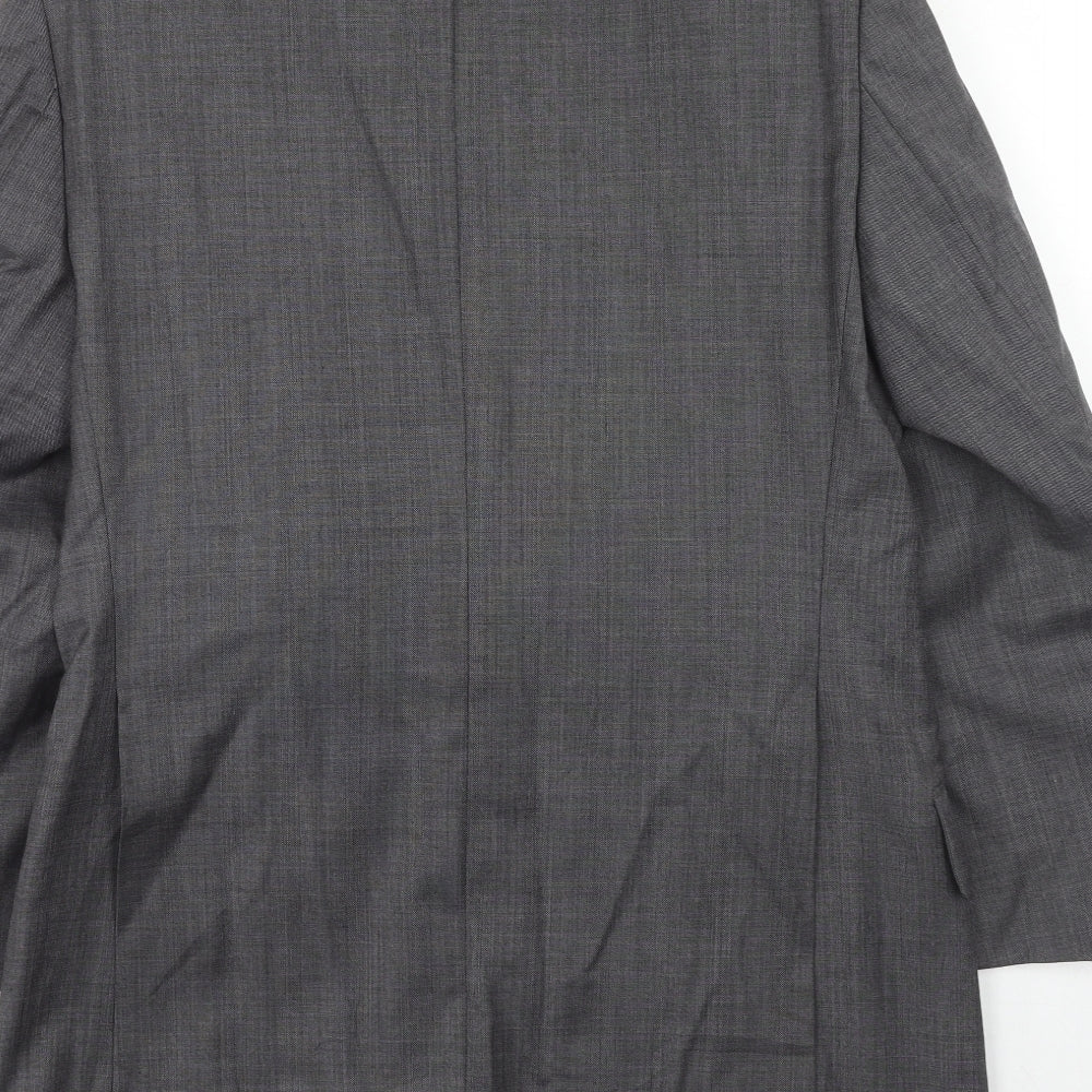 Felina Mens Grey Wool Jacket Suit Jacket Size 36 Regular