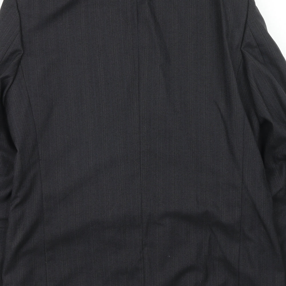 NEXT Mens Grey Polyester Jacket Suit Jacket Size 40 Regular