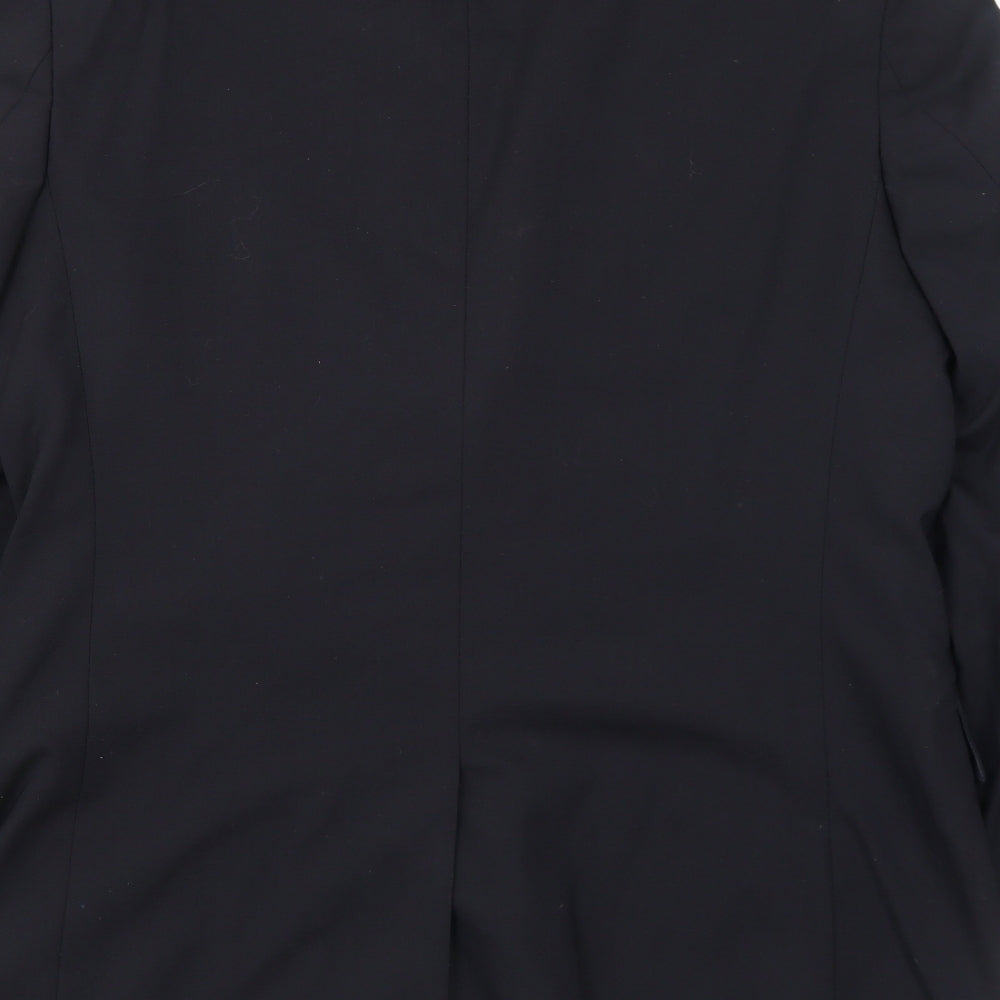 Karl Jackson Mens Black Polyester Jacket Suit Jacket Size 38 Regular