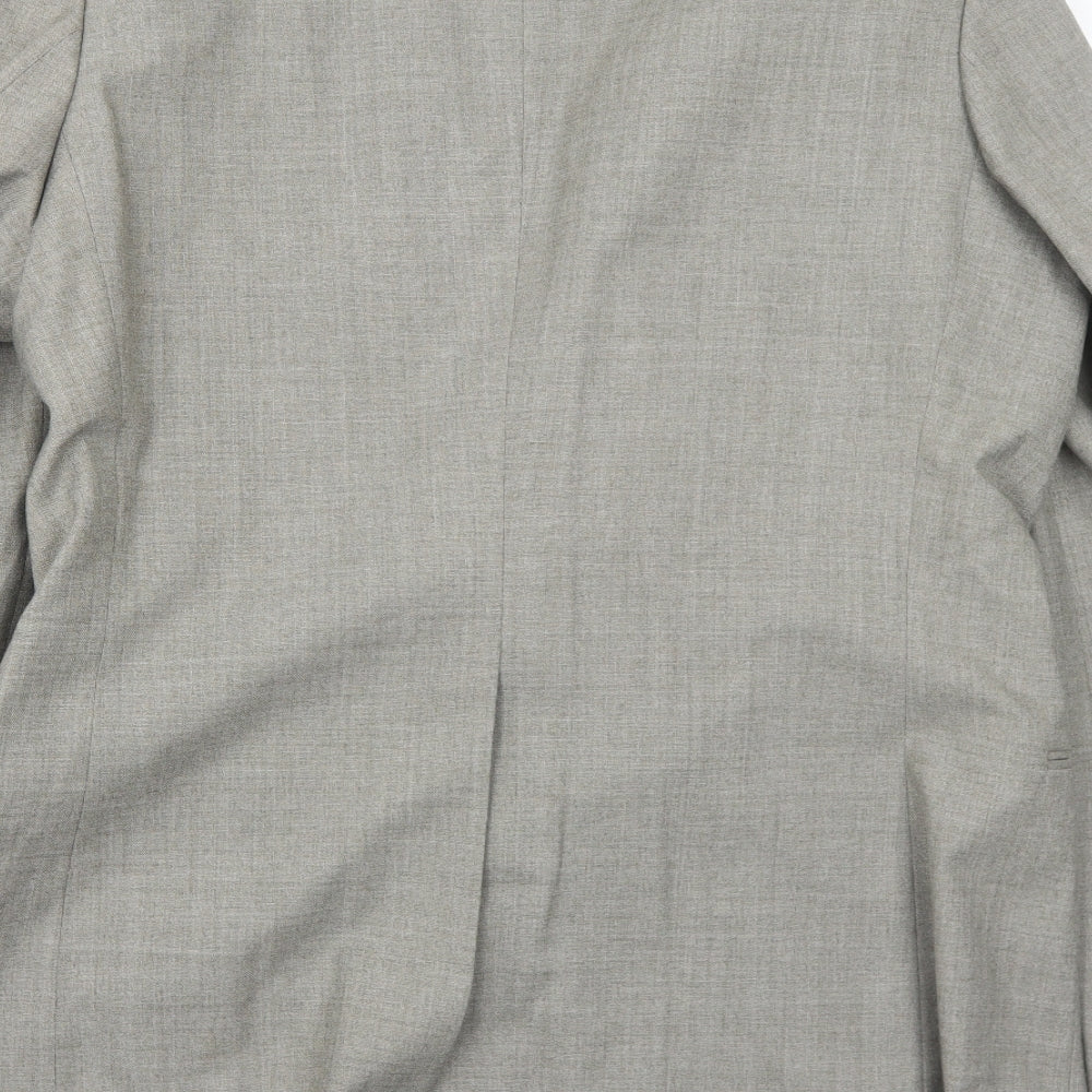 Marks & Spencer Mens Grey Wool Jacket Suit Jacket Size 42 Regular