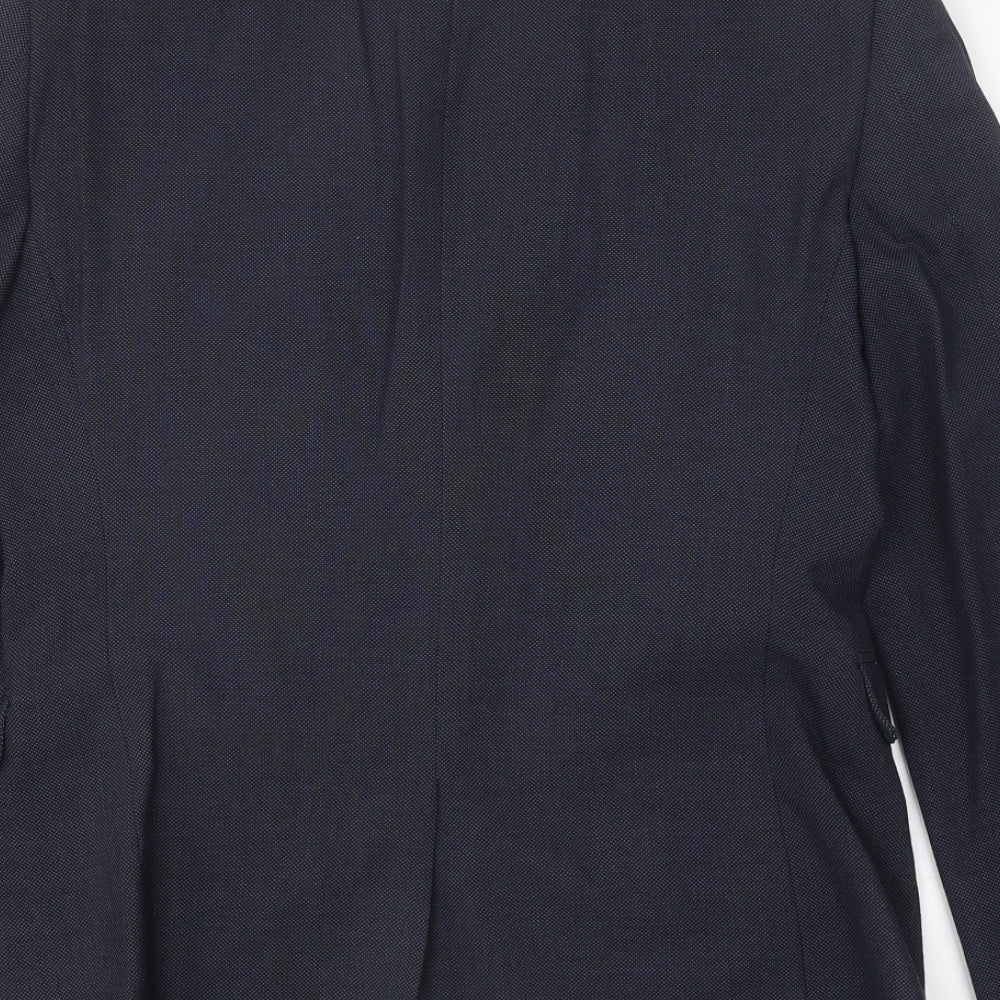 NEXT Mens Blue Viscose Jacket Suit Jacket Size 38 Regular