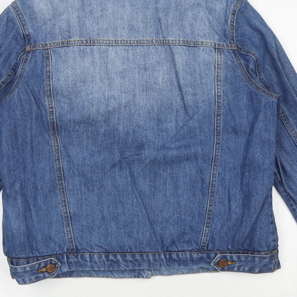 South Womens Blue Jacket Size 10 Button